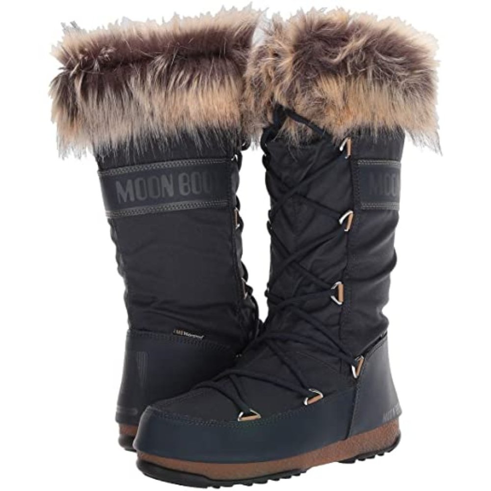 Moon Boots Monaco Denim Blue Size 8